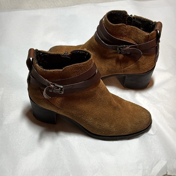 Sam Edelman Hannah brown suede ankle boots Sz 6 1/2 - Picture 3 of 12